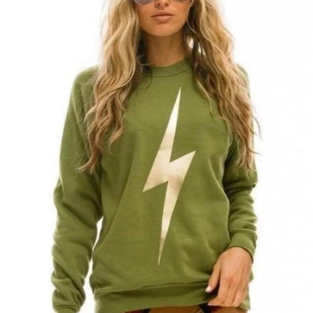 Aviator Nation Women's Crewneck Bolt Sweatshirt XS